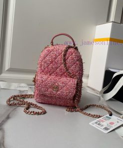 Chanel Bag The Chanel 24s mini pink woolen A3753 color combination is simply stunning. The b dtjhkpdu