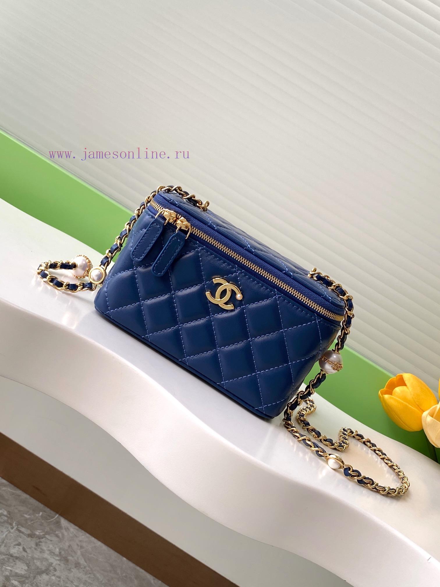 Chanel Bag The 24K pearl makeup bag is super luxurious, made of high-quality sheepskin mater 68ngsbjz - Image 2