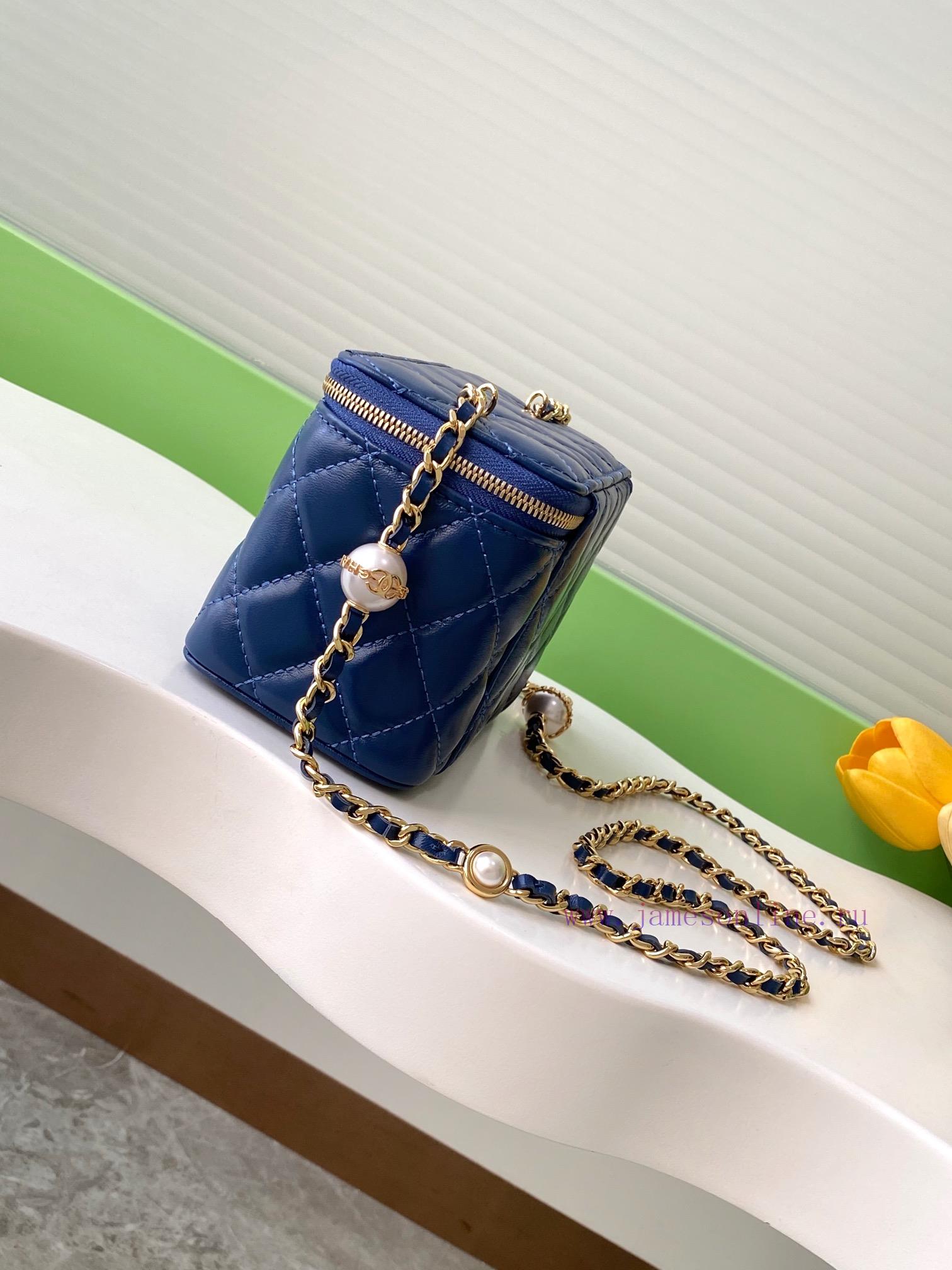 Chanel Bag The 24K pearl makeup bag is super luxurious, made of high-quality sheepskin mater 68ngsbjz - Image 3
