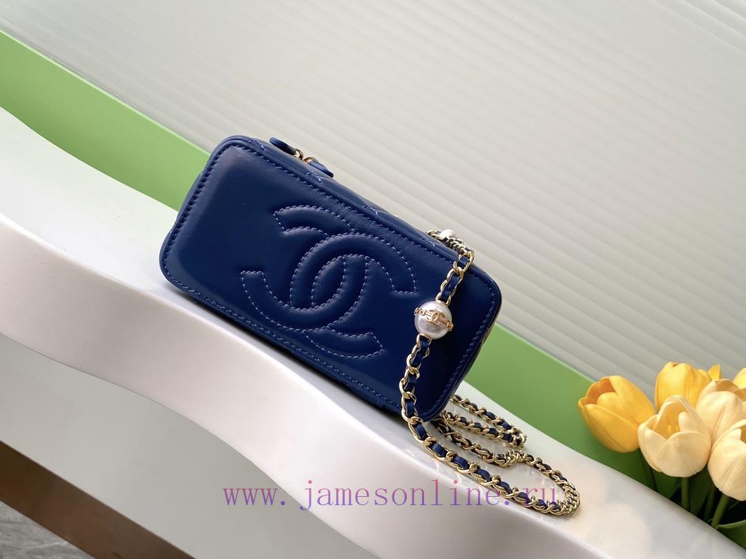 Chanel Bag The 24K pearl makeup bag is super luxurious, made of high-quality sheepskin mater 68ngsbjz - Image 5