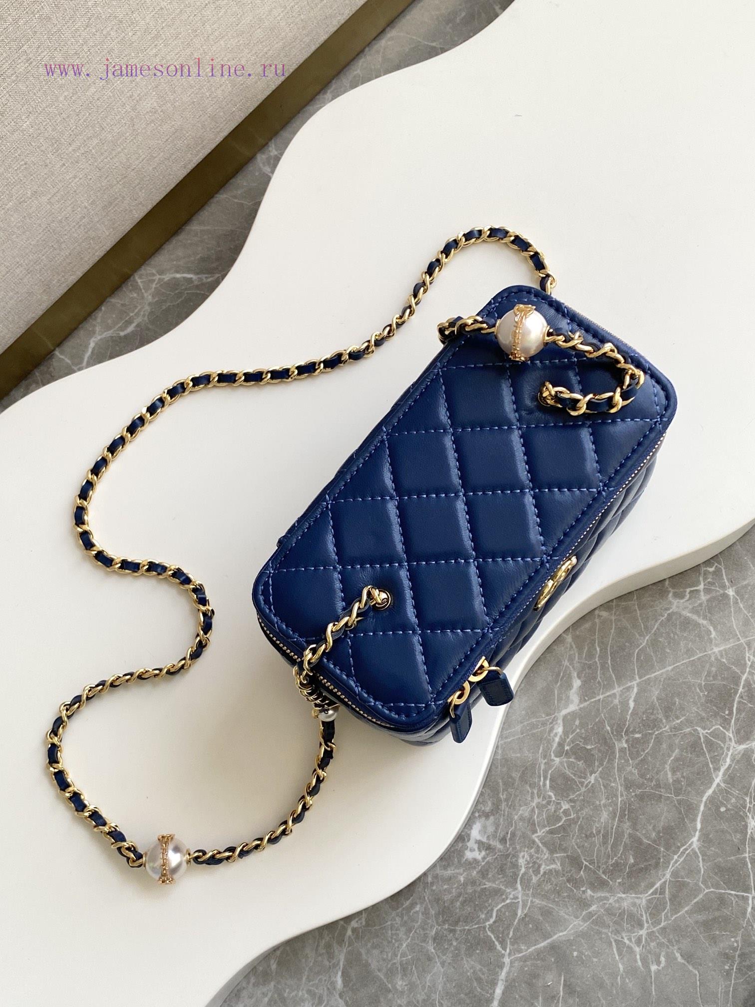 Chanel Bag The 24K pearl makeup bag is super luxurious, made of high-quality sheepskin mater 68ngsbjz - Image 8