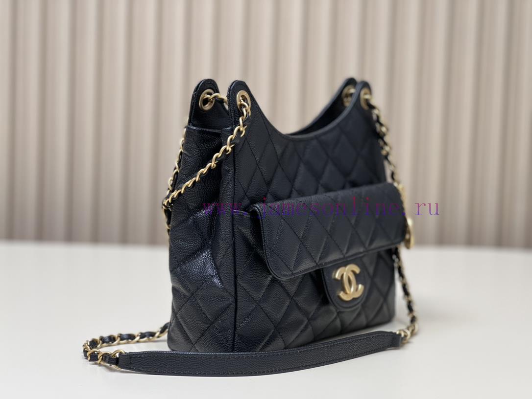 Chanel Bag 𝟮𝟯𝗣 Ball patterned 𝗛𝗼𝗯𝗼 BagSitting firmly, this shoulder bag has the highest atte htw3oqiz - Image 3