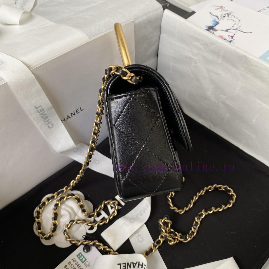 Chanel Bag Chanel 23B metal wristband flip phone caseBright sheepskin with a single color an ungnjm12 - Image 6