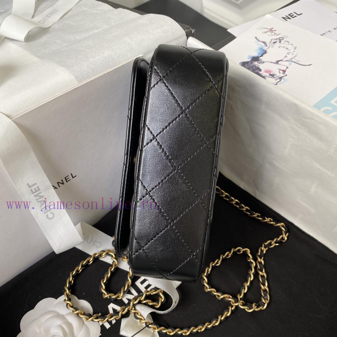 Chanel Bag Chanel 23B metal wristband flip phone caseBright sheepskin with a single color an ungnjm12 - Image 7