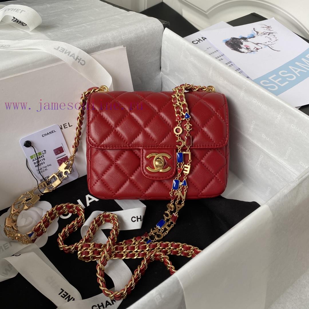 Chanel Bag 𝗖𝗵𝗮𝗻𝗲 1 𝟮𝟮 New | Grass series in stockEnamel with retro chain square fat AS3432AS j8axdckr - Image 2
