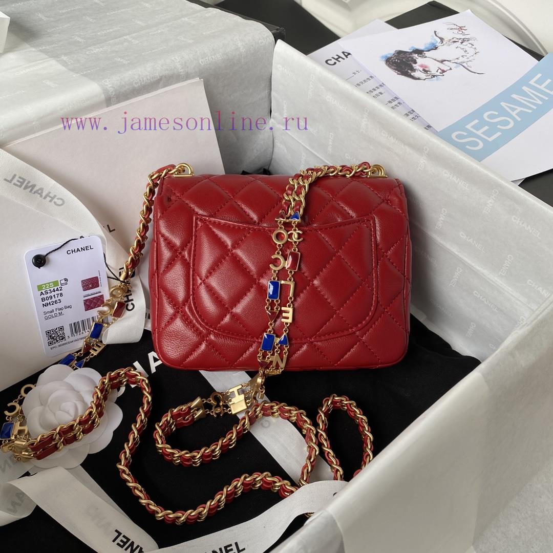 Chanel Bag 𝗖𝗵𝗮𝗻𝗲 1 𝟮𝟮 New | Grass series in stockEnamel with retro chain square fat AS3432AS j8axdckr - Image 3