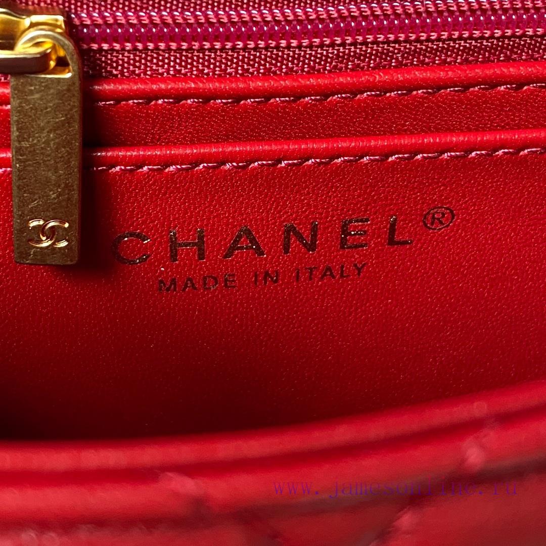 Chanel Bag 𝗖𝗵𝗮𝗻𝗲 1 𝟮𝟮 New | Grass series in stockEnamel with retro chain square fat AS3432AS j8axdckr - Image 9