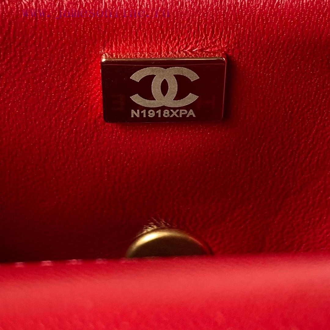 Chanel Bag 𝗖𝗵𝗮𝗻𝗲 1 𝟮𝟮 New | Grass series in stockEnamel with retro chain square fat AS3432AS j8axdckr - Image 10