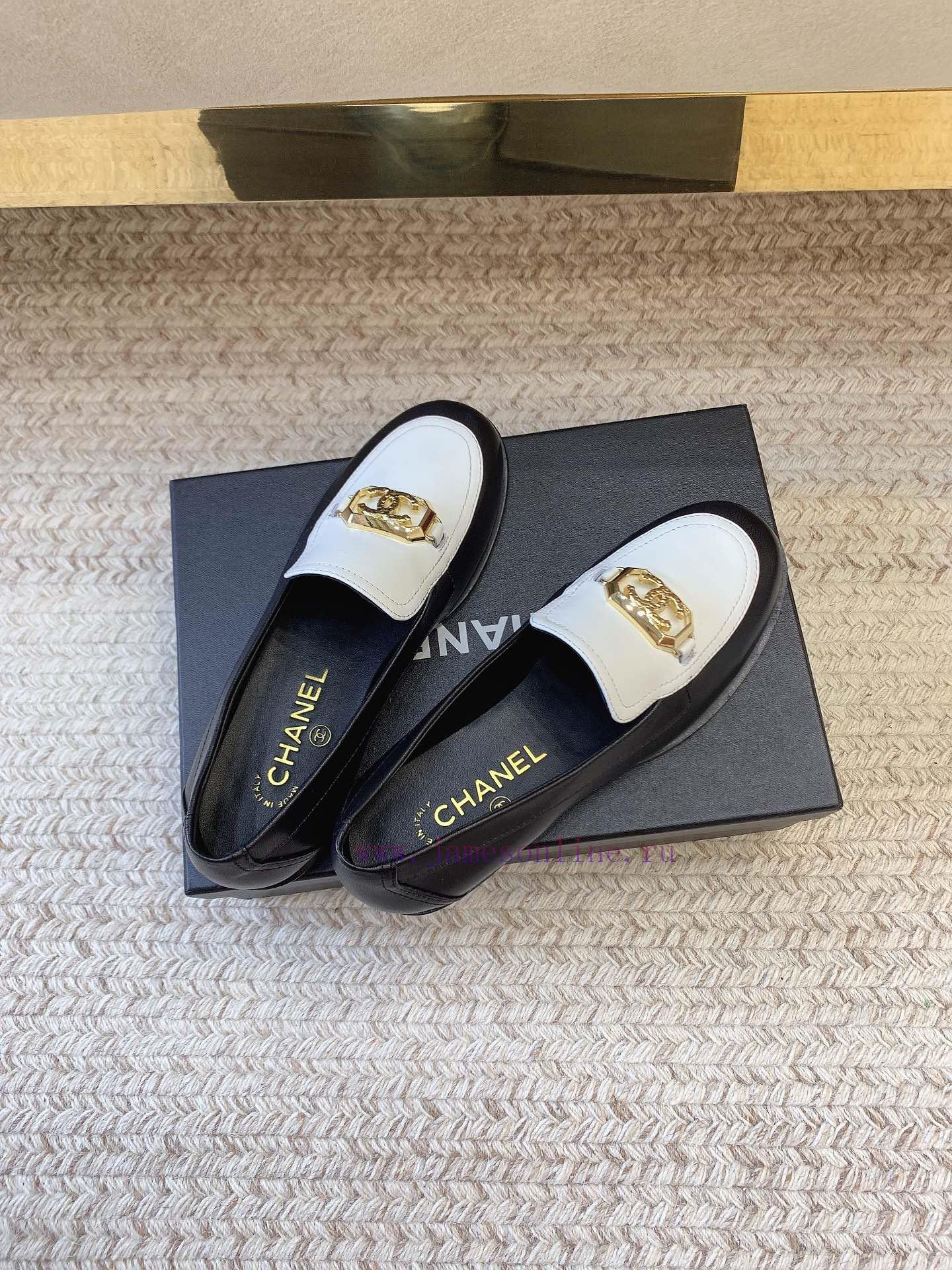 Chanel SS23 new loafer series double C-button flat bottomed loafersOriginal Last Set, Top Qut2d20mrz - Image 4