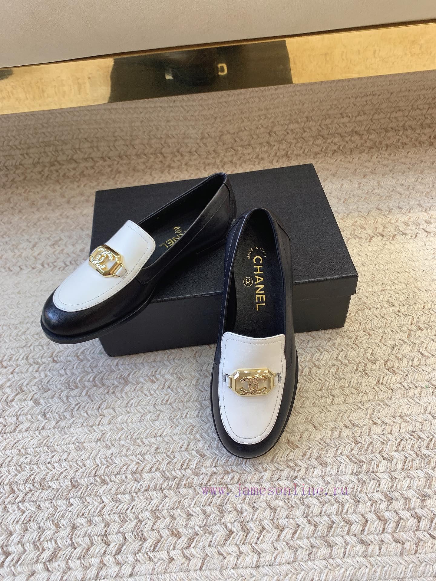 Chanel SS23 new loafer series double C-button flat bottomed loafersOriginal Last Set, Top Qut2d20mrz - Image 5