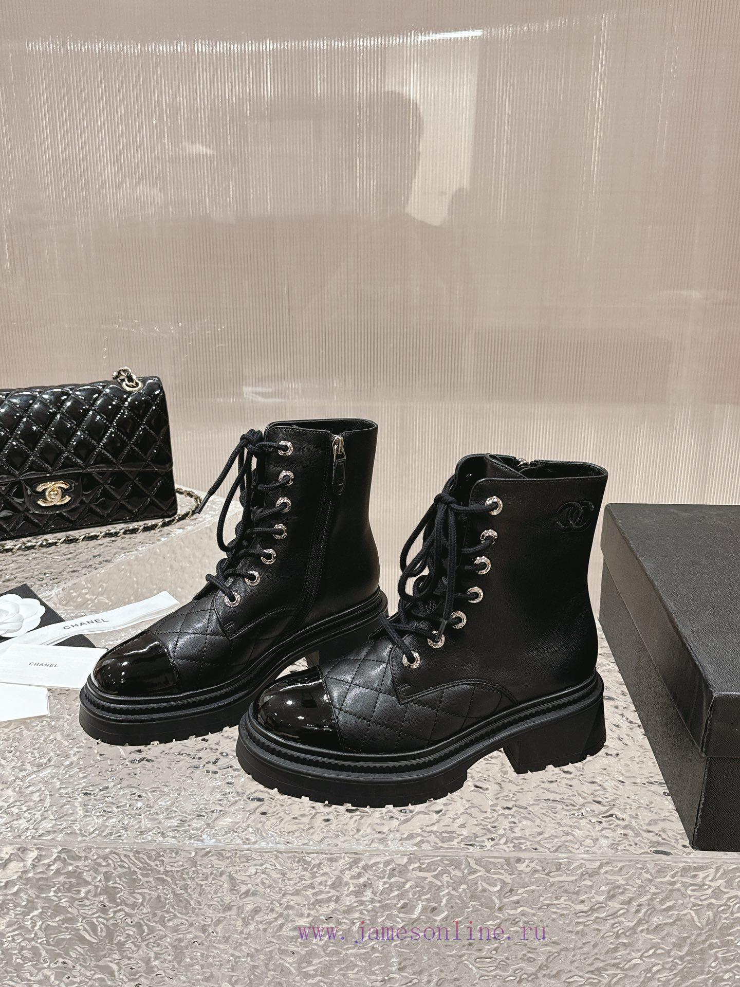 Spot sale𝐂𝐡 * 𝐧𝐞𝐥 23 Top selling productAuthentic gradeEmbroidered thick soled short boots wmx98aasa - Image 3