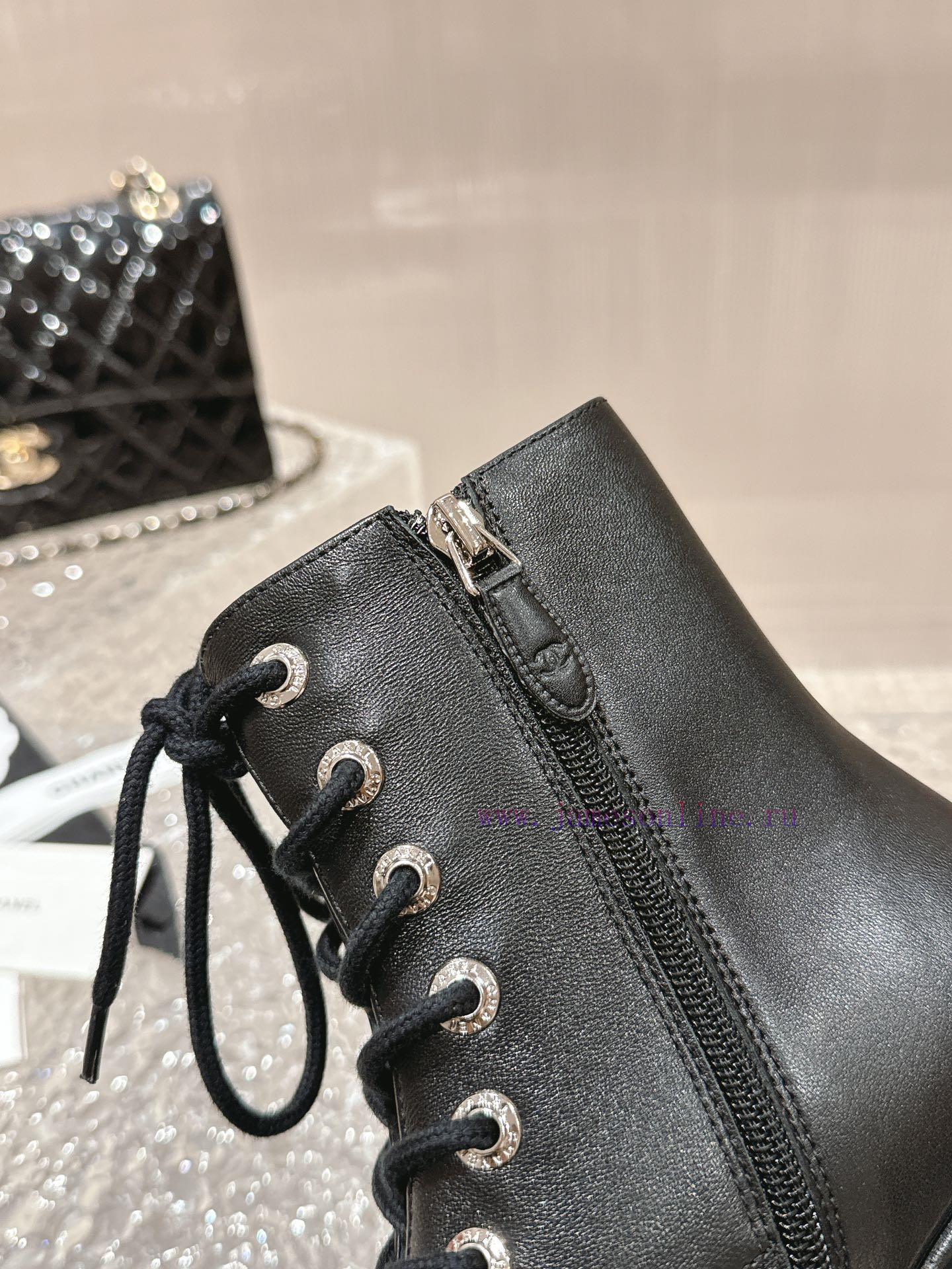 Spot sale𝐂𝐡 * 𝐧𝐞𝐥 23 Top selling productAuthentic gradeEmbroidered thick soled short boots wmx98aasa - Image 7