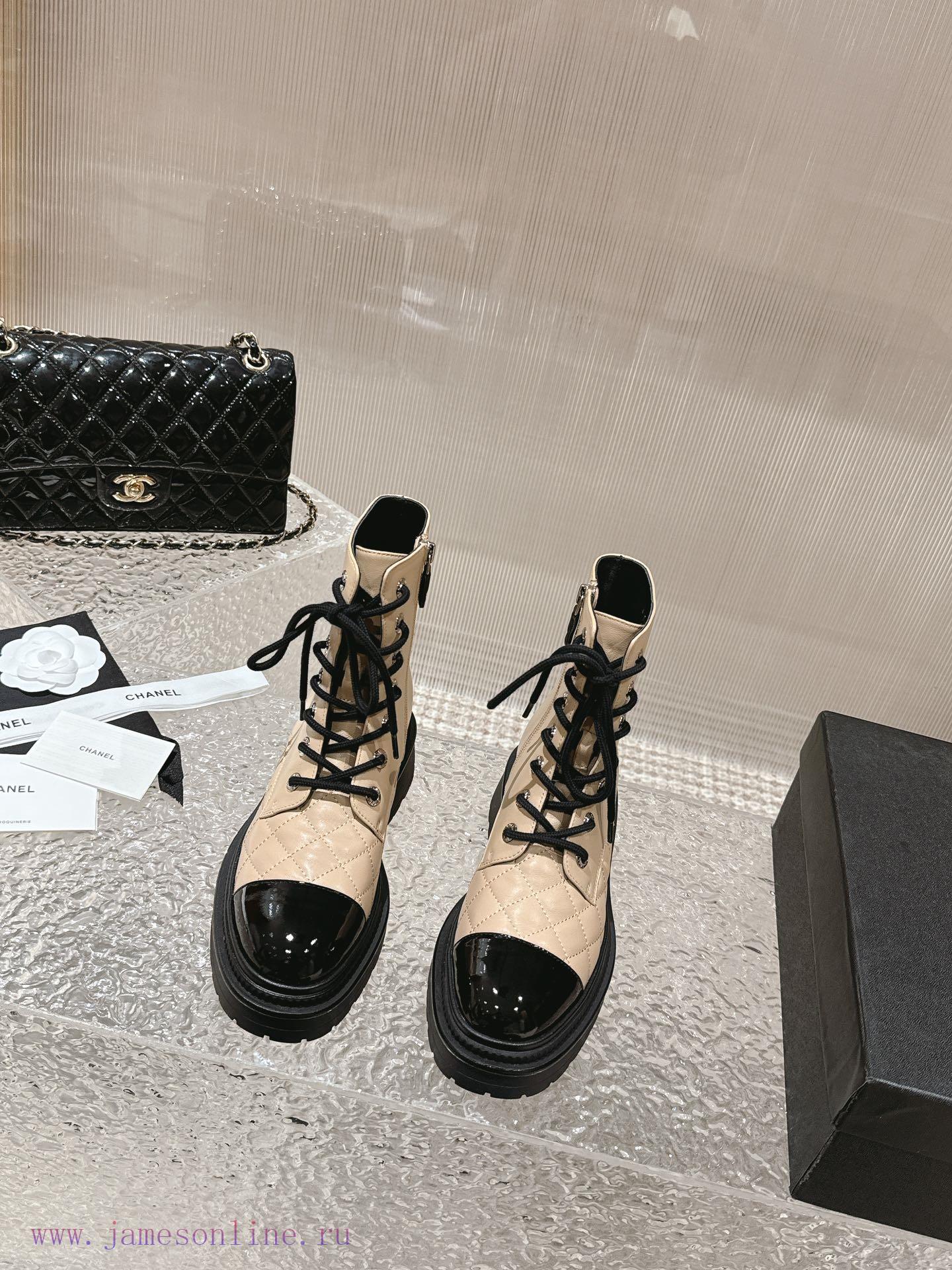 Spot sale𝐂𝐡 * 𝐧𝐞𝐥 23 Top selling productAuthentic gradeEmbroidered thick soled short boots wfnzdaz1o - Image 2