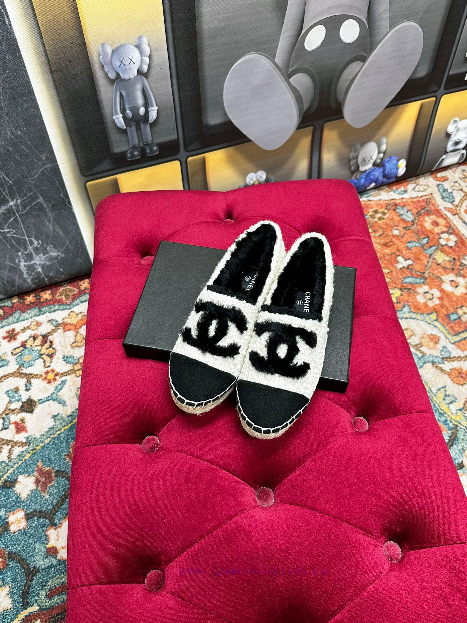 ️ CHANEL 2023 Autumn/Winter New Fisherman's Shoes Top End Inner Footrests Made of Original sijrovtg