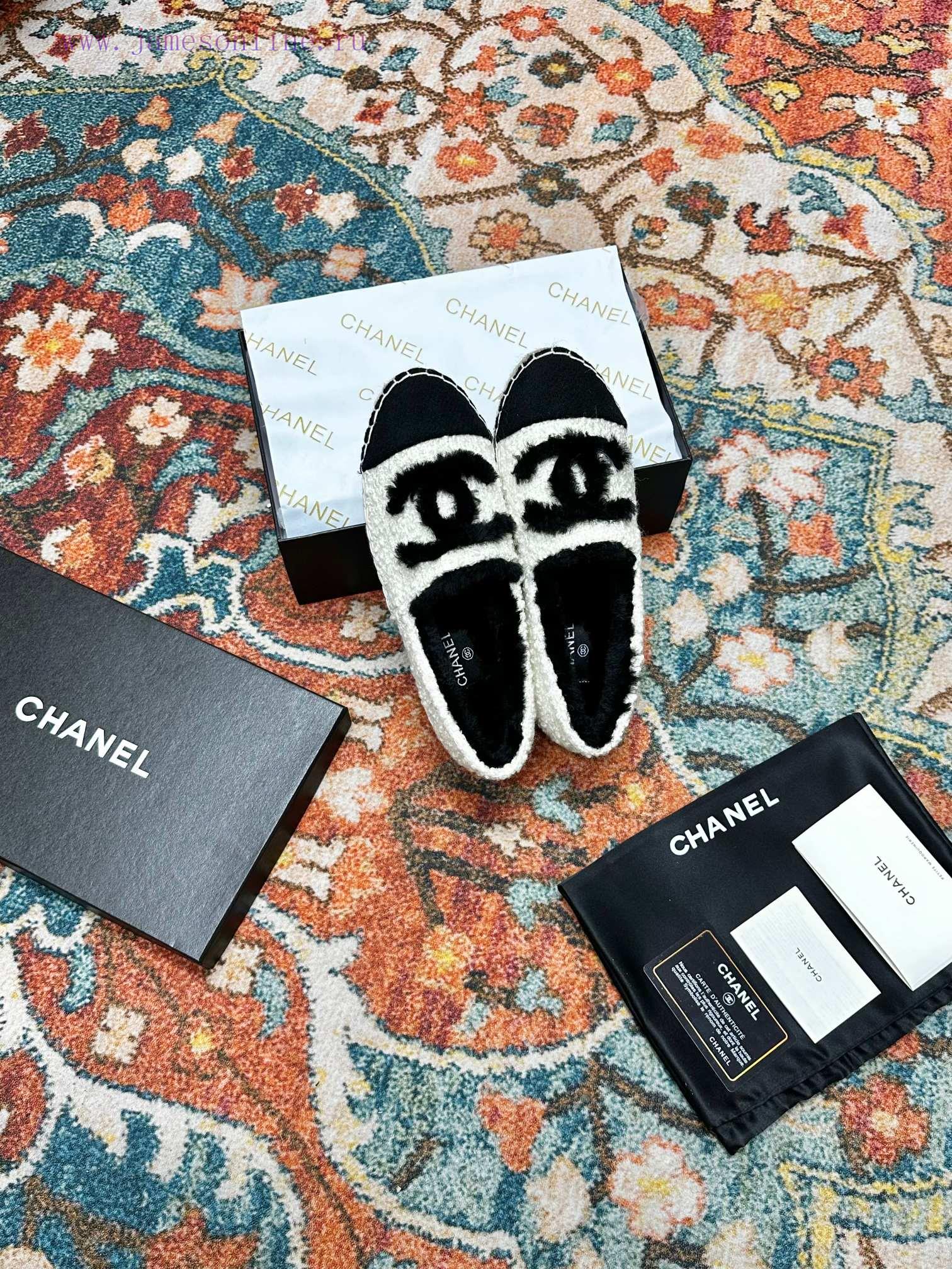 ️ CHANEL 2023 Autumn/Winter New Fisherman's Shoes Top End Inner Footrests Made of Original sijrovtg - Image 6