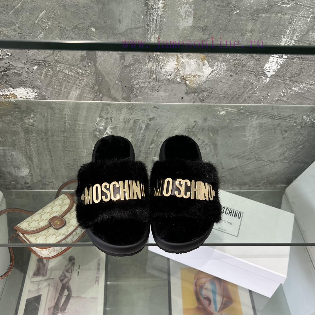 Moschino Mao Mao Slippers ️️ High end Lazy Slippers Released Across the Internet 🧐 Elegant qb7ybha4