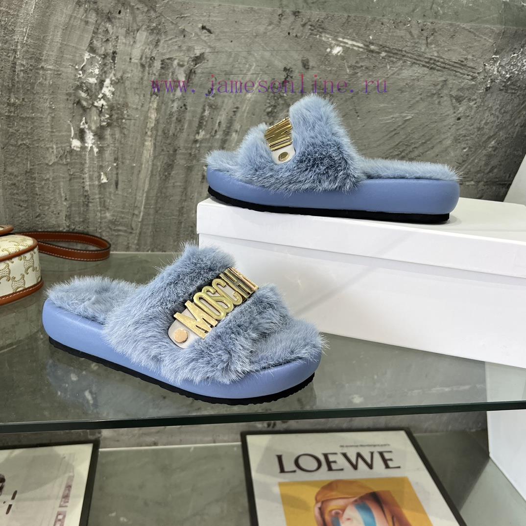 Moschino Mao Mao Slippers ️️ High end Lazy Slippers Released Across the Internet 🧐 Elegant ch3tfv03 - Image 8