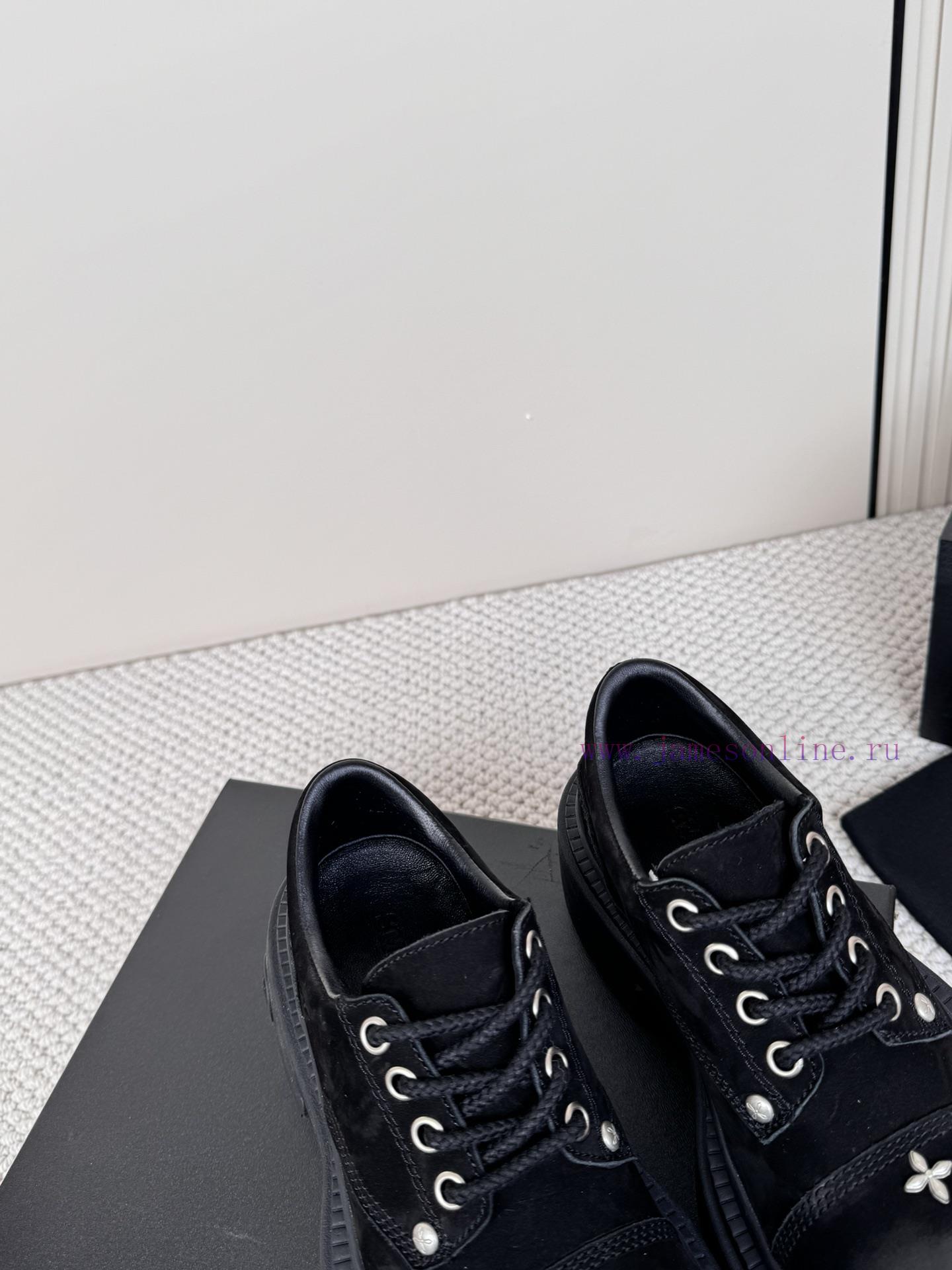 SMFK China-Chic Tide's latest popular cross flower big head thick soled derby shoesVersatile3o1c64r3 - Image 6