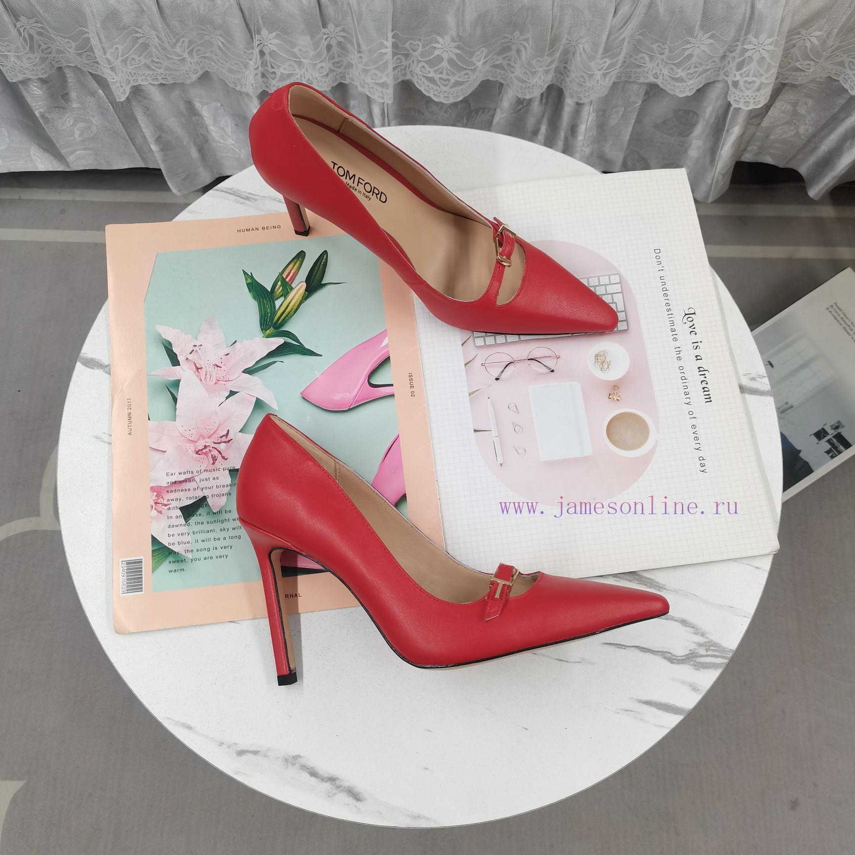 New Top Top TOM FORD2024 official website synchronized new belt buckle square toe high-heeley5xfj4zv - Image 3