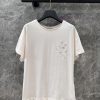 ZT61076 Dior 25Ss Spring/Summer New Letter Embroidered Round Neck Flying Sleeve T-shirt | Made 3vd310as