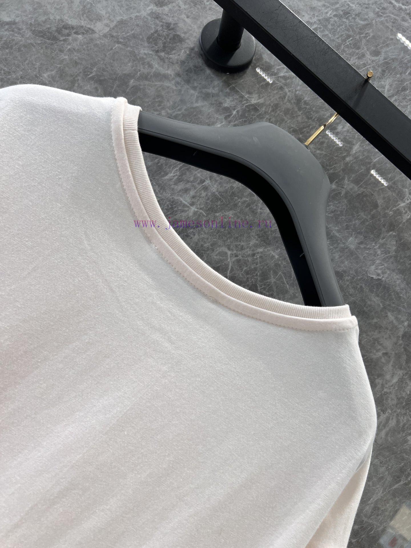 ZT61076 Dior 25Ss Spring/Summer New Letter Embroidered Round Neck Flying Sleeve T-shirt | Made 3vd310as - Image 8