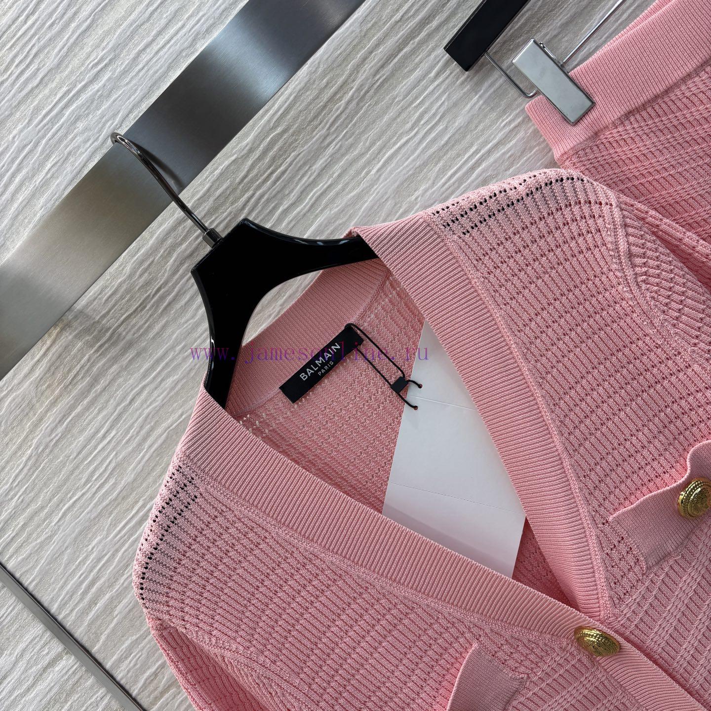 CT77523 Balman 25 Spring/Summer Slim Fit V-neck Knitted Set V-neck Short Sleeve Cardigan+Arm Hu ce2byxlb - Image 3