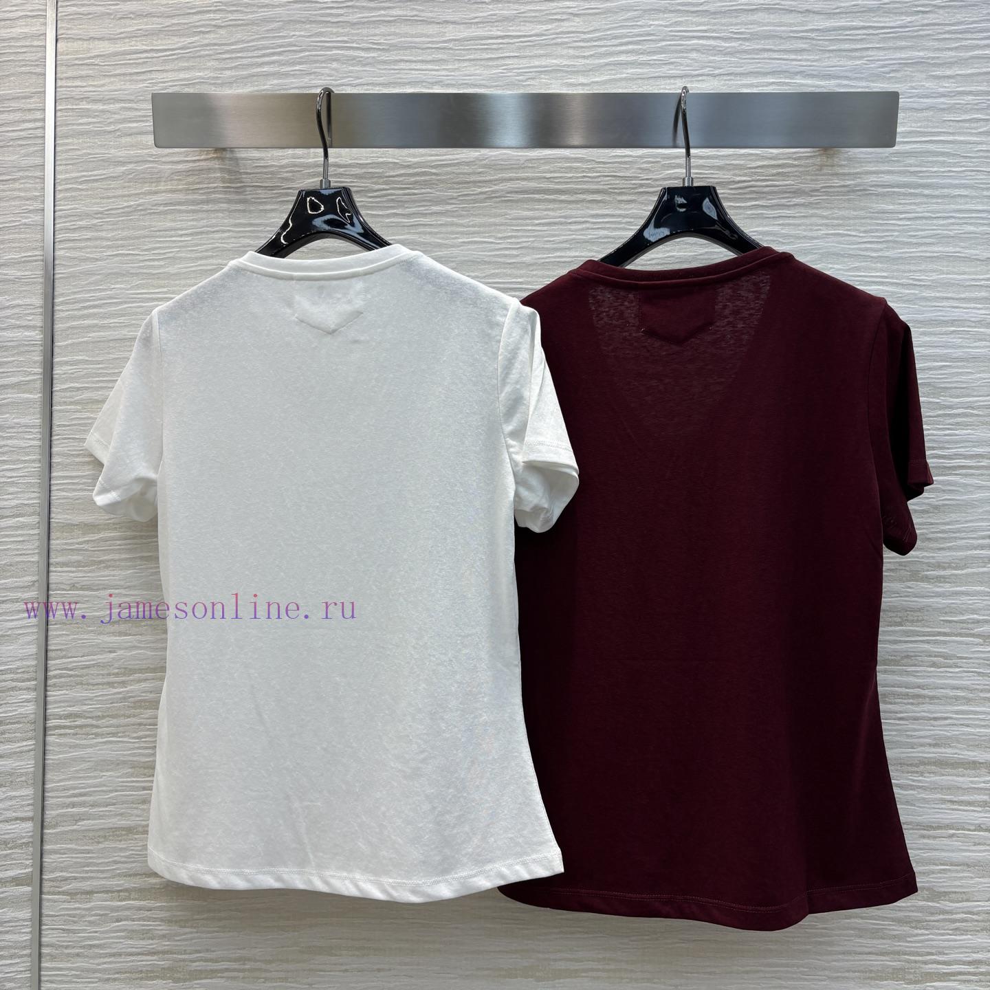 CT77525 Hermes V-neck T-shirt With Minimalist Vintage Style Made Up Of Classic Beads And Beads ydqzxf6v - Image 9