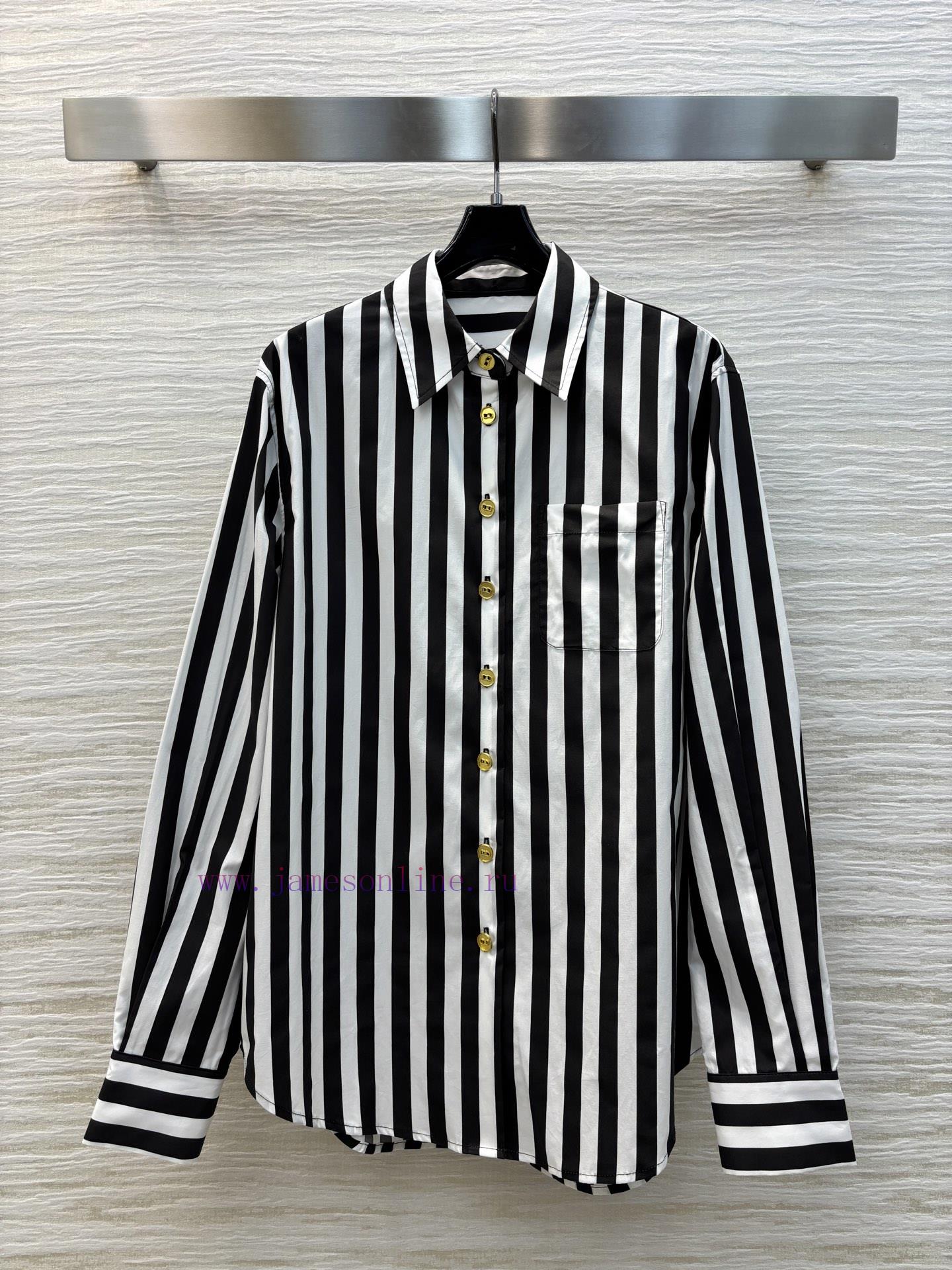 CC77533 ScHermes 25 Early Spring New Item Metal Buckle Decorative Striped Shirt Woven Striped C 30ewo8nn