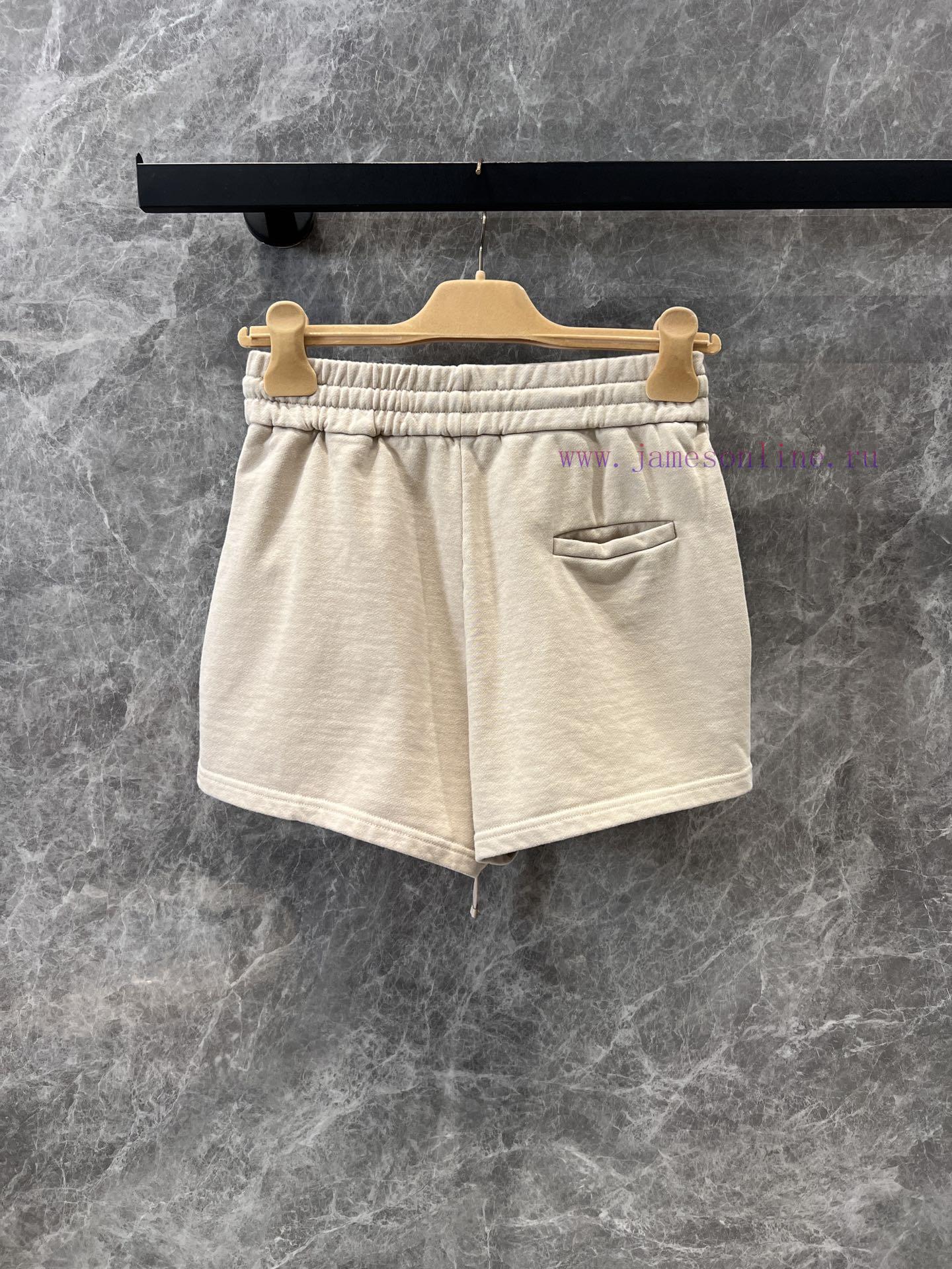ZT60112 Miumi * 25Ss Early Spring New Embroidered Logo Letter Cotton Polo Sweatshirt+Shorts Set 481n29ed - Image 8