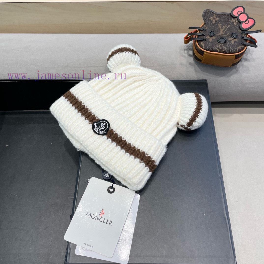Monster Cute Bear Ears Striped Knitted Hat for Children, Warm and Versatile in Autumn and Wireypuq5x - Image 3