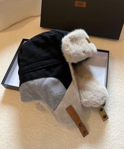 Ugg Autumn/Winter New Ear Protection Hat Rabbit Hair Splicing, High Quality Two Color Headcirjtjwcdw