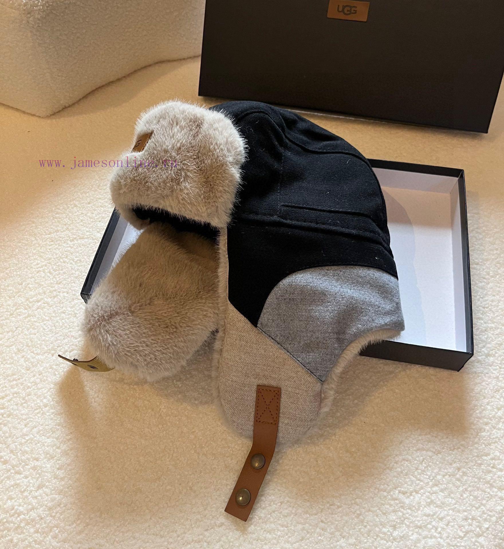 Ugg Autumn/Winter New Ear Protection Hat Rabbit Hair Splicing, High Quality Two Color Headcirjtjwcdw - Image 4