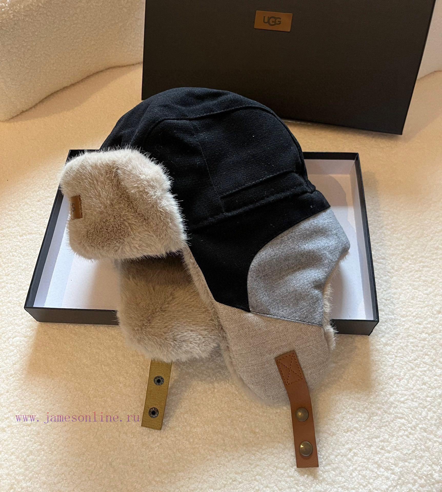 Ugg Autumn/Winter New Ear Protection Hat Rabbit Hair Splicing, High Quality Two Color Headcirjtjwcdw - Image 8