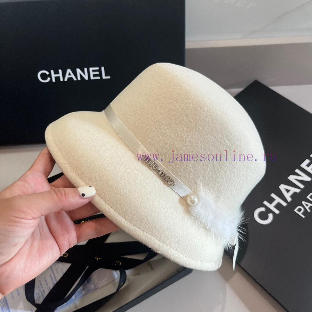 Miumiu autumn and winter new woolen hat, wool basin hat, 100% wool fabric, black and white cn1dvl4dk - Image 4