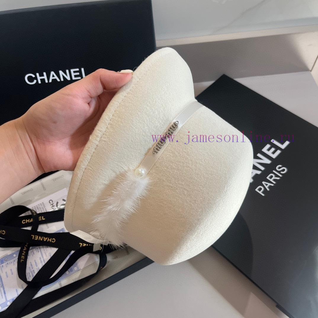 Miumiu autumn and winter new woolen hat, wool basin hat, 100% wool fabric, black and white cn1dvl4dk - Image 6