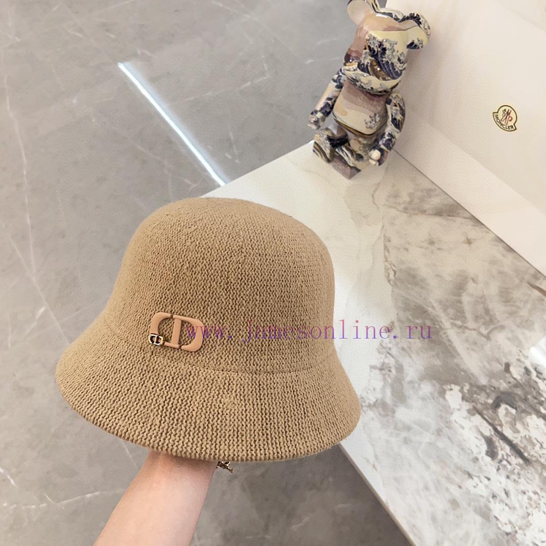 DIOR 2024 Early Autumn Knitted Big Brand Fisherman's HatClassic Men's and Women's Style~Versqvcrsmot - Image 3