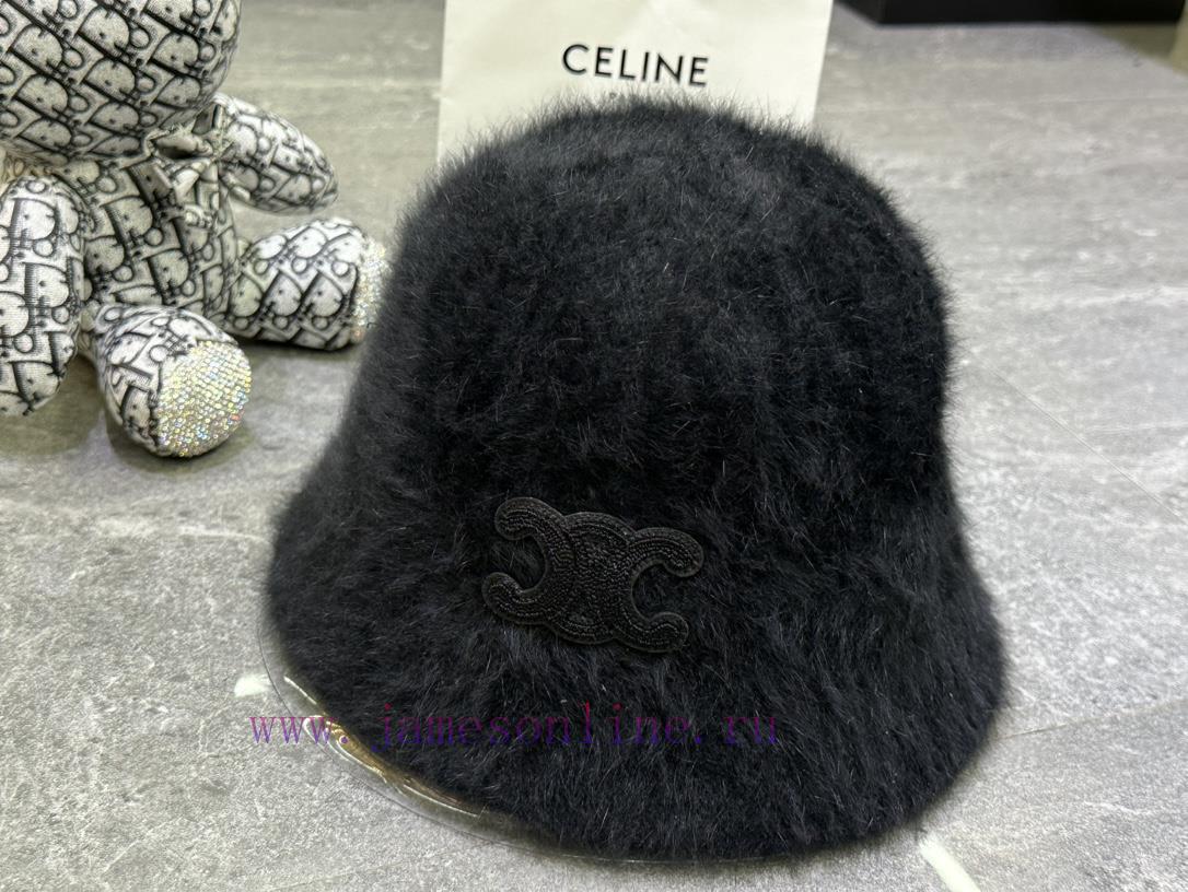 Celine's popular rabbit fur fisherman hat904ob9to - Image 9