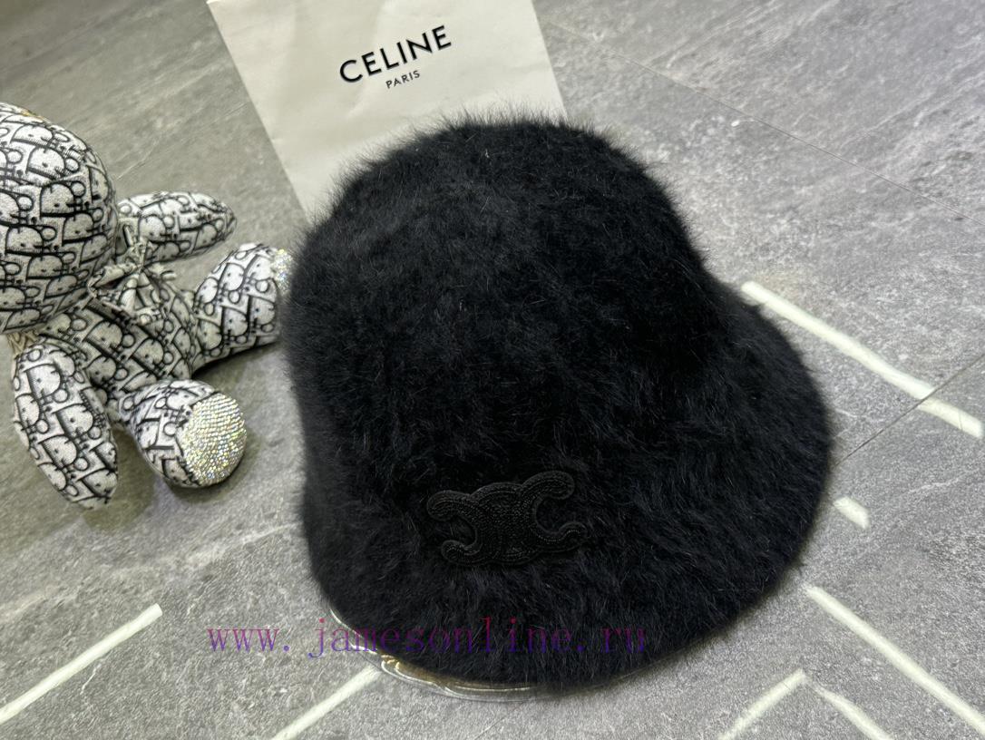 Celine's popular rabbit fur fisherman hat904ob9to - Image 10
