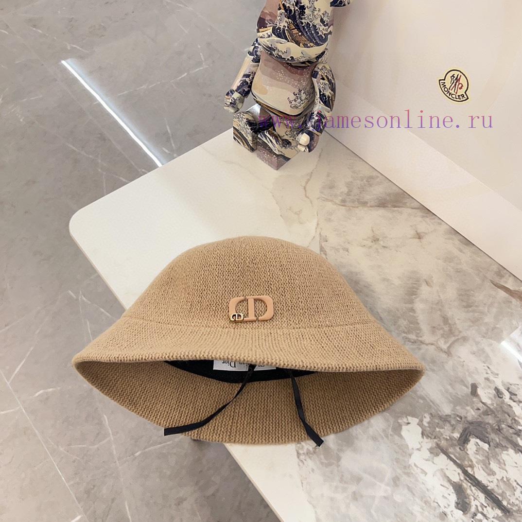 DIOR 2024 Early Autumn Knitted Big Brand Fisherman's HatClassic Men's and Women's Style~Versqvcrsmot - Image 10