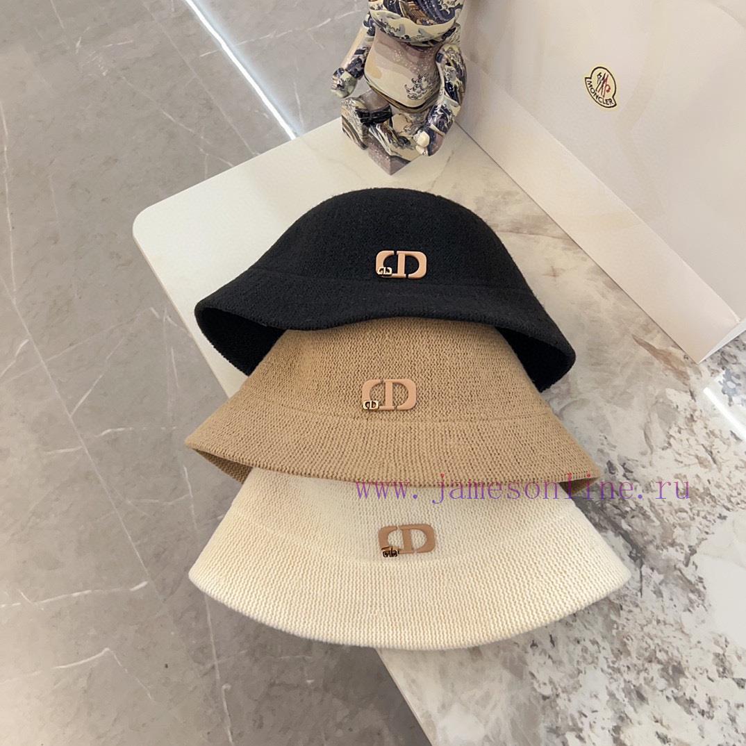DIOR 2024 Early Autumn Knitted Big Brand Fisherman's HatClassic Men's and Women's Style~Versqvcrsmot - Image 11