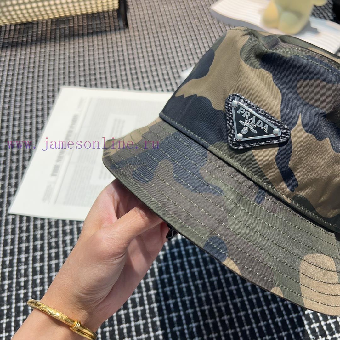 Prada Fisherman's Hat 2024 Summer Latest Camouflage Fisherman's Hat, Each Style is Versati7h698x7n - Image 7
