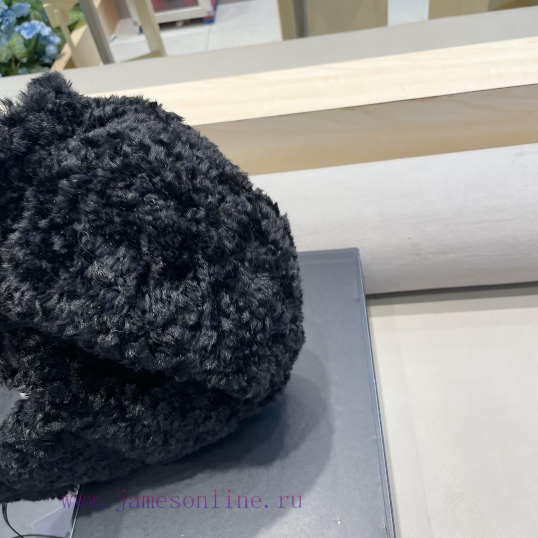 Prada lambhair ear protection hat, Lei Feng hat, warm flying hat, children's autumn and wintpv1evyn5 - Image 5