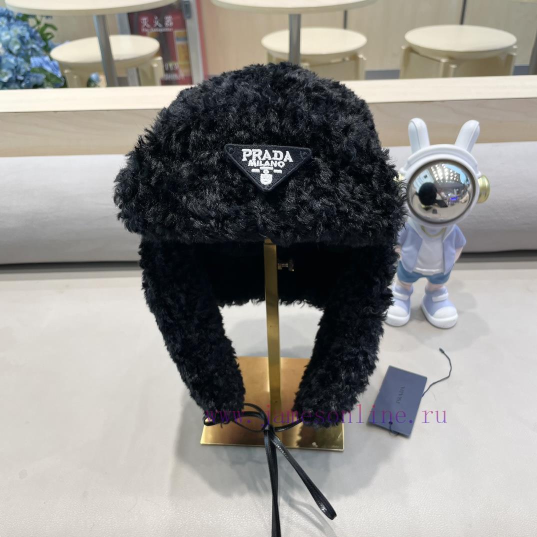 Prada lambhair ear protection hat, Lei Feng hat, warm flying hat, children's autumn and wintpv1evyn5 - Image 10