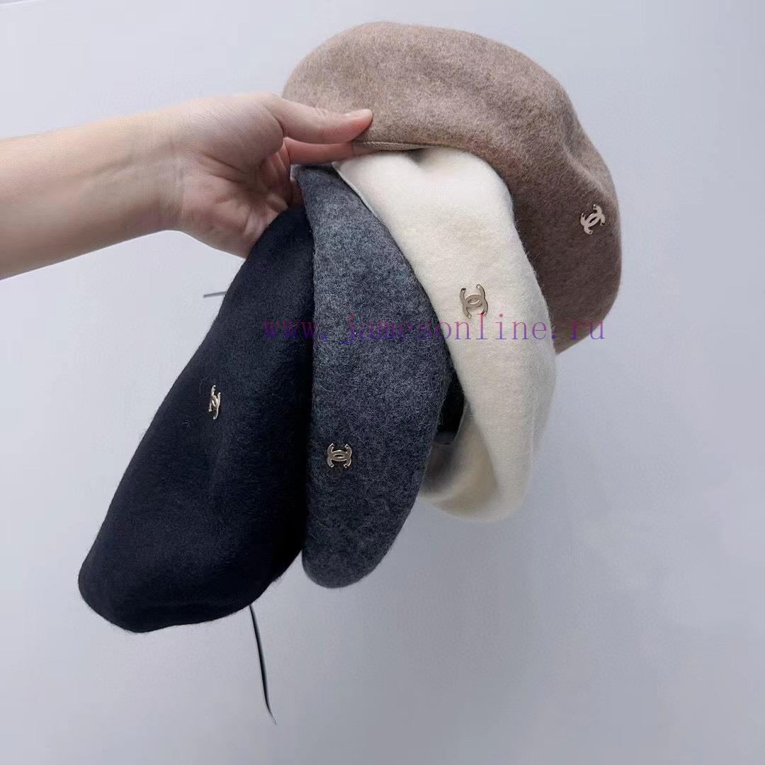 Chanel Autumn/Winter New Wool Beret Painter's HatUsed for raw material 100% wool, without cur2ejq405 - Image 5