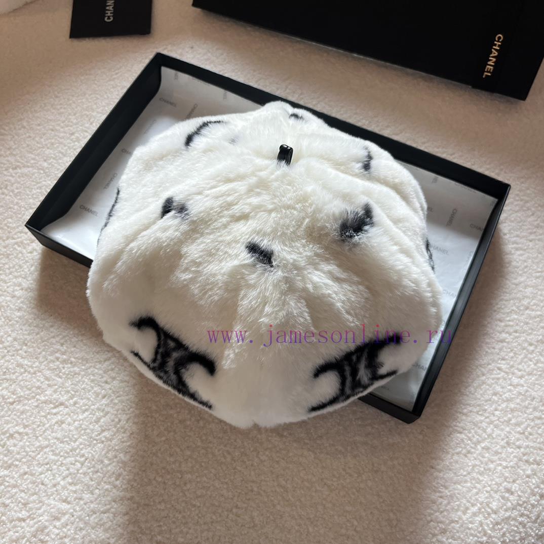 Celine's new autumn and winter beret, hairy bud octagonal hat, with a head circumference of ic7oob5h - Image 5