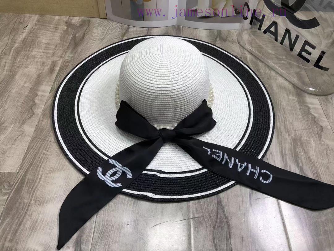 Chanel Dome Straw Hat ️ Pearl Straw Hativktbkm9