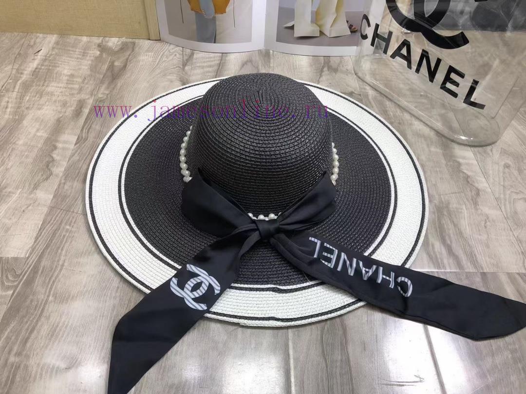 Chanel Dome Straw Hat ️ Pearl Straw Hativktbkm9 - Image 3