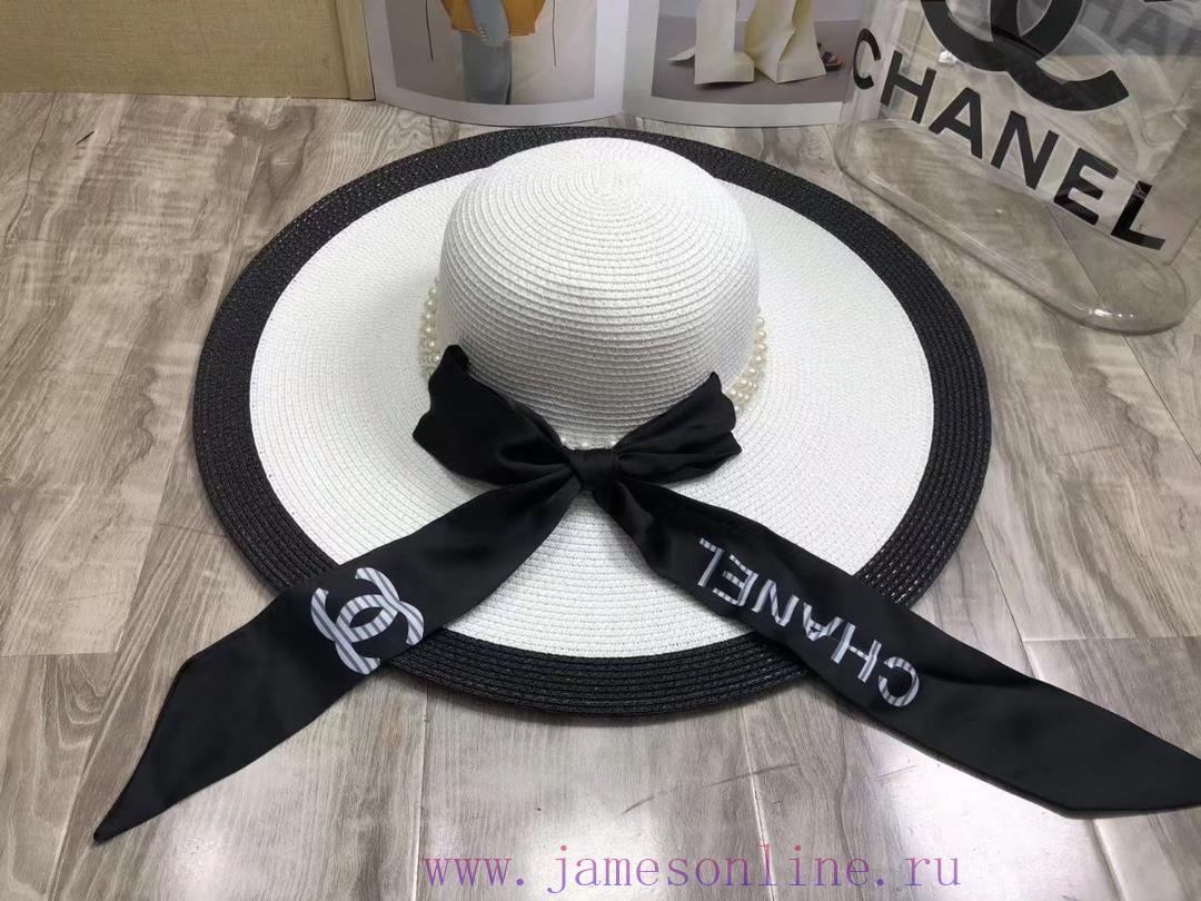 Chanel Dome Straw Hat ️ Pearl Straw Hativktbkm9 - Image 4