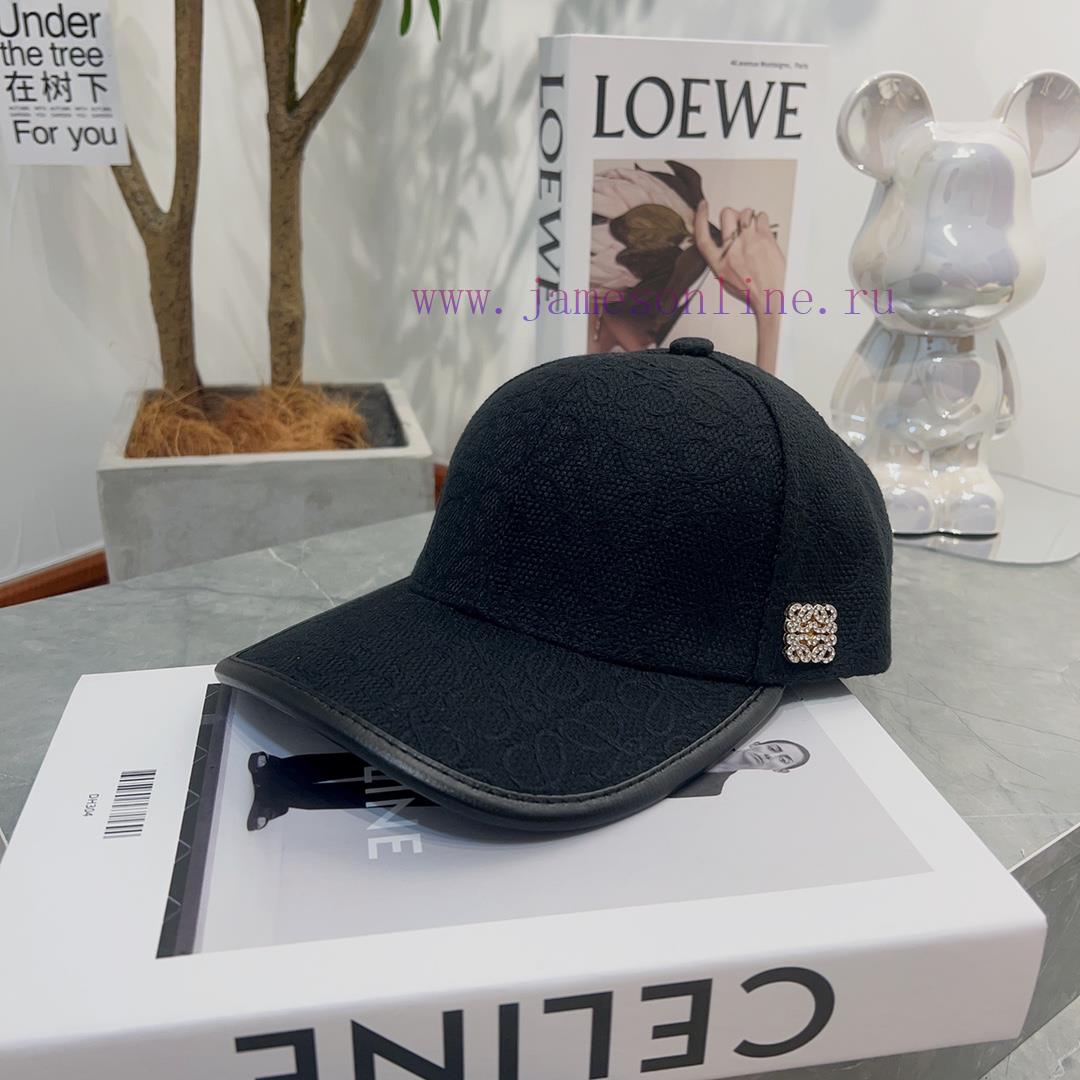 🧢 Loewe~New duckbill cap, fully embroidered sun hat, street baseball cap 🧢jrwfzrwj