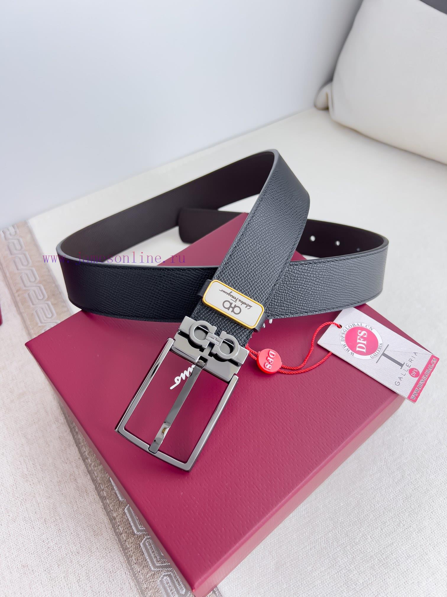 Ferragamo Ferrgamo ️ Belt and beltNeedle buckle, classic needle buckle made of pure copper m te6k0z02